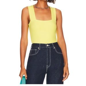 Michael lauren neon yellow tank